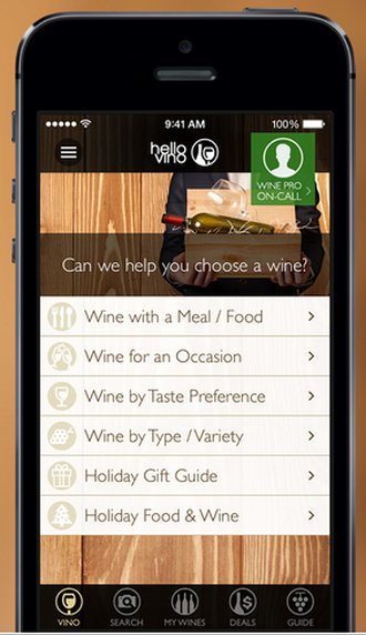 images hello vino ios - 3 Apps que te ayudarán a decidir dónde comer o cenar